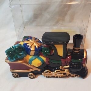 Christmas Ceramic Incense Burner Vintage 1999 Claire Burke W/Incense Cones
